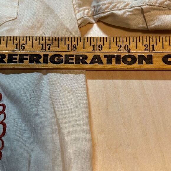 Howlers bro Guayabera Shirt Riverbed Oxford Size Small‎ - Picture 3 of 7